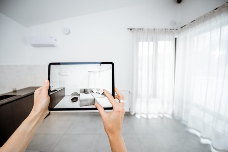 Using augmented reality to design interior